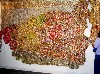 A gorgeous tapestry River Crossins by the African artist El Anatsui at Jack Shainman.