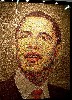 Images of President Obama were ubiquitous.