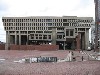 Front View of Boston City Hall and City Hall Plaza
